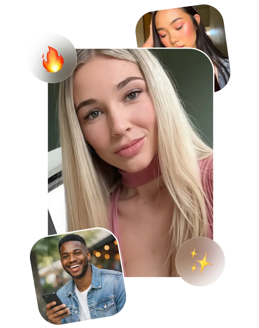 Fotos de perfil de usuario mostradas en la interfaz de una aplicación