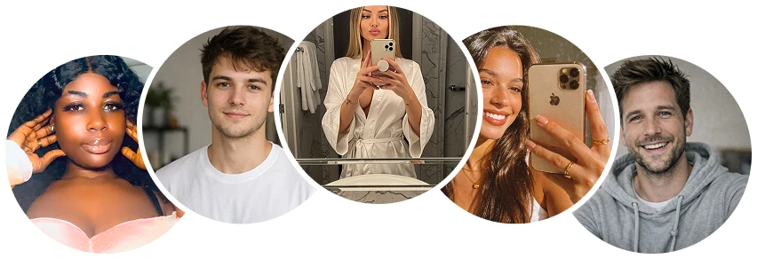 Grupo de fotos de perfil